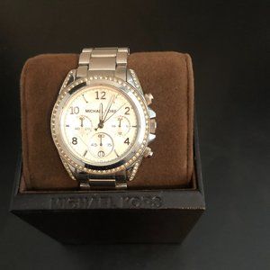 *SALE* Michael Kors Women's Blair Silver-Tone Watch MK5165